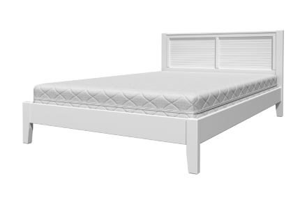 Кровать из массива Грация-3, белый античный 